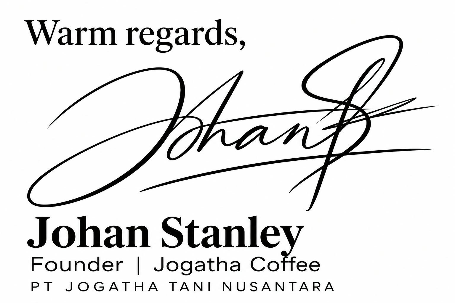 Johan Stanley Signature